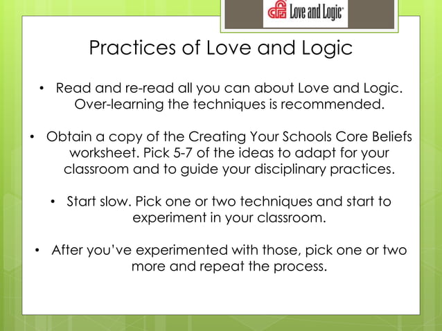 Love and logic Presentation