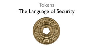 Tokens
The Language of Security
 