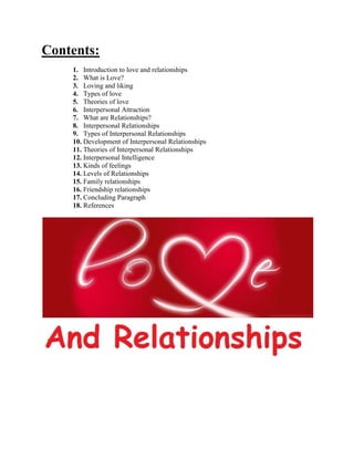 Types Of Love Relationships