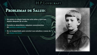  No asiste al colegio hasta los ocho años y tuvo que
  dejarlo después de un año.

 Durante su absentismo, adquiere conocimientos
  de química y astronomía.

 Se ve incapacitado para concluir sus estudios a causa de
  un ataque nervioso.
 