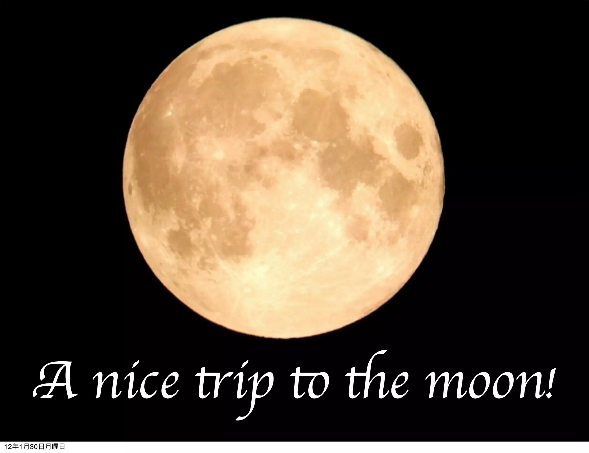 A nice trip to the moon!
12   1   30
 