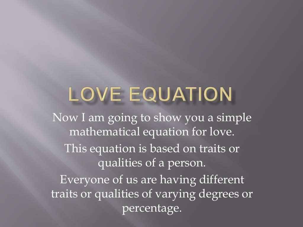 Love equation