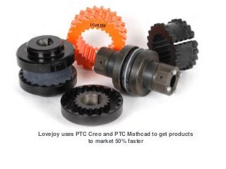 Lovejoy uses PTC Creo and PTC Mathcad to get products
to market 50% faster

 