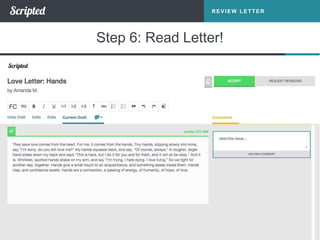 Scripted Format In Small Letter Love Letter Writing From Scripted | PPTX