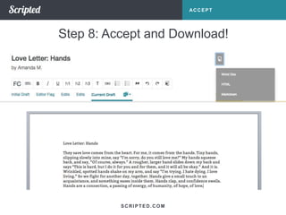 Scripted Format In Small Letter Love Letter Writing From Scripted | PPTX