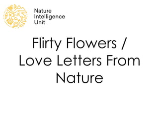 Flirty Flowers /
Love Letters From
Nature
 