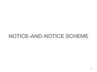16
NOTICE-AND-NOTICE SCHEME
 