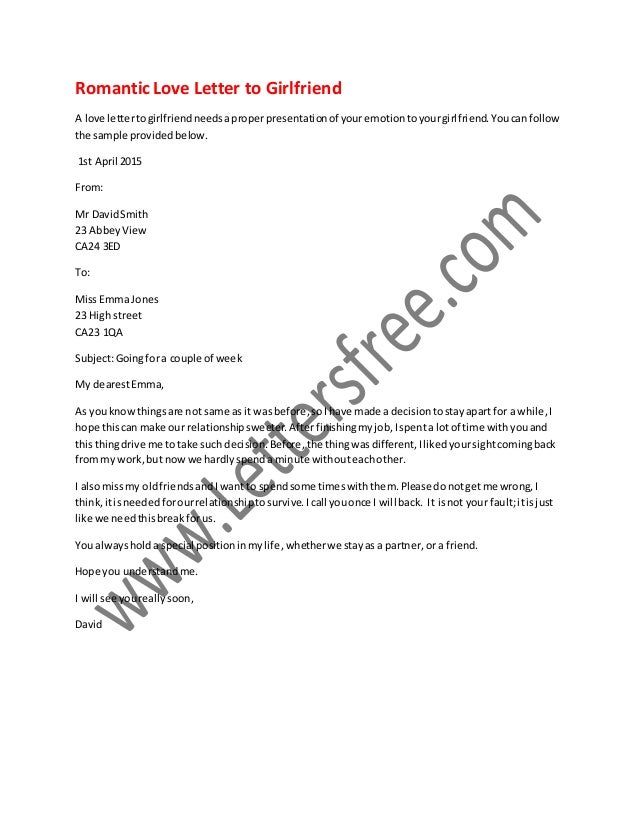 romantic love letter to girlfriend love letter for girlfriend