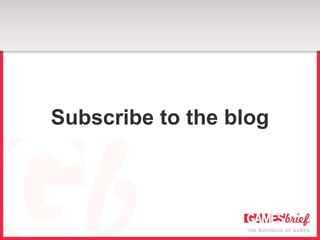 Subscribe to the blog
 