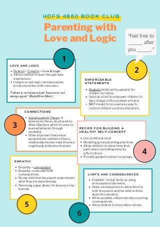 Parenting with Love &amp; logic Handout