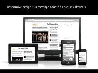 Responsive design : un message adapté à chaque « device »
 