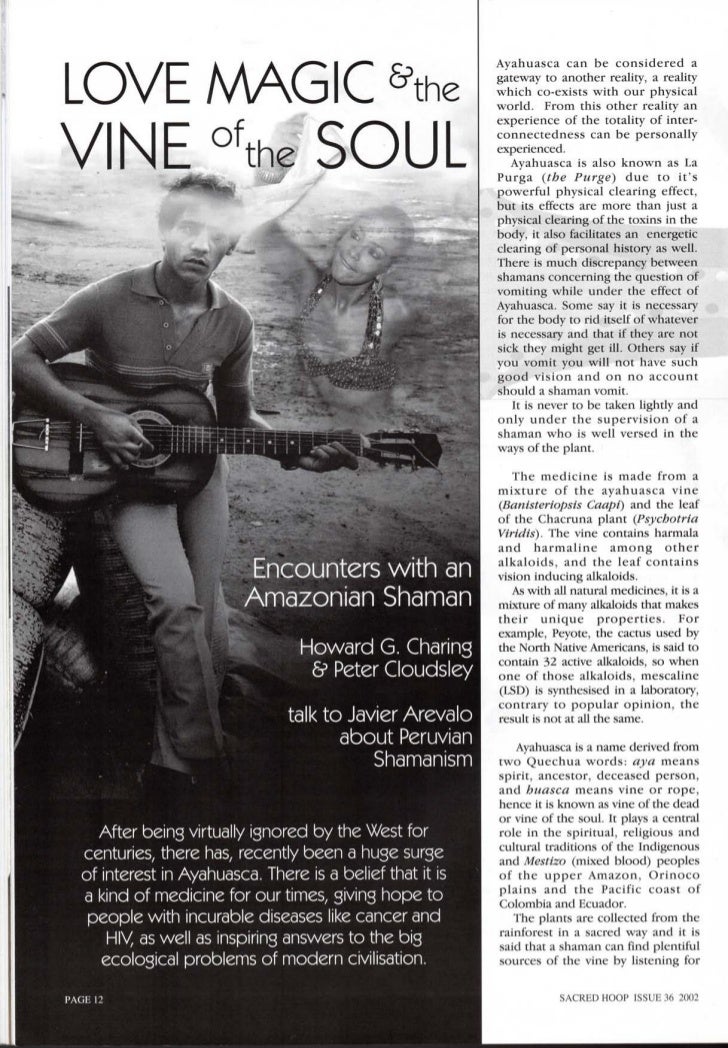 Love, Magic, and the Vine of the Soul Interview With Javier Arevalo