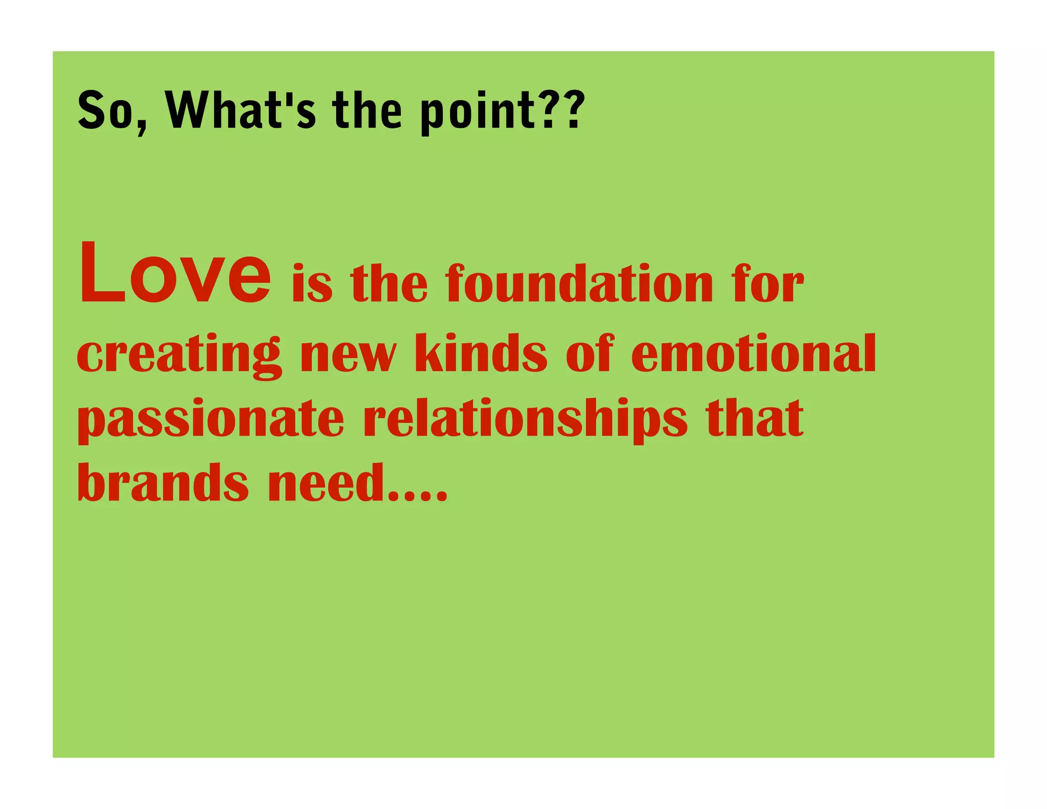 Lovemarks Presentation V2