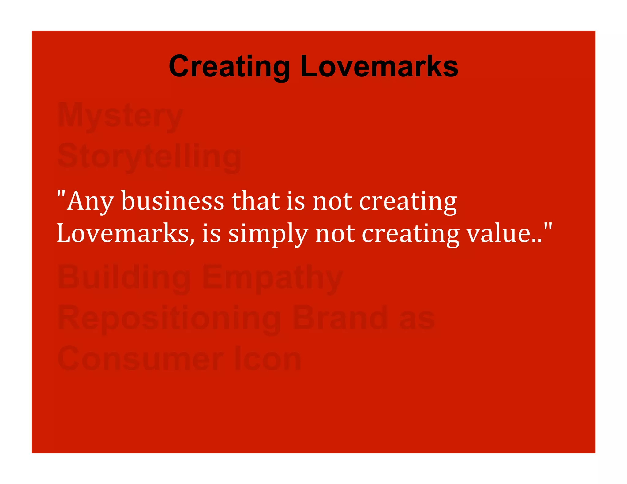 Lovemarks Presentation V2