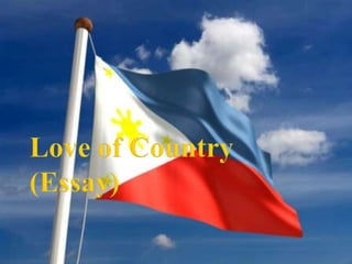 Love of Country(Essay) 