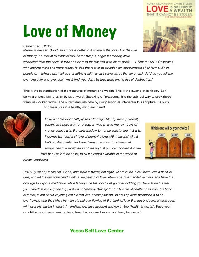Love Of Money