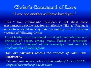 Commanded Love Love one another | PPTX