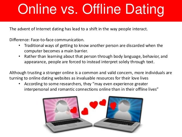 Traditional and Internet Dating