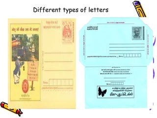 Different types of letters 
