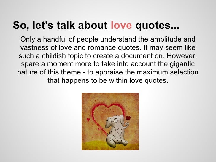 The Quotes We Read And Write About Love