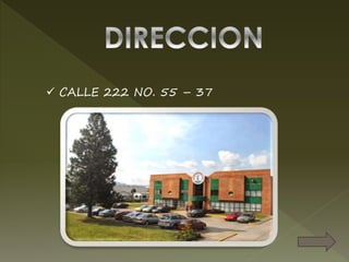  CALLE 222 NO. 55 – 37
 
