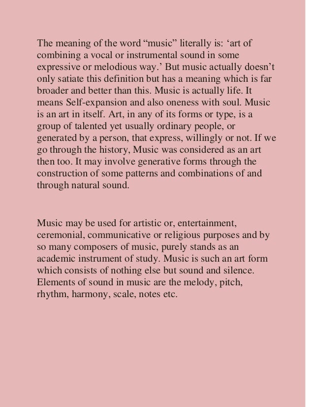 Another Word For Music Lover - Romantic words