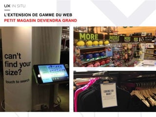 J'ai acheté des tableaux et suis passée en caisse express. Or, je n'avais
pas ma carte de fidélité sur moi. Je suis donc allée à l'accueil afin que les
points accumulés grâce à cet achat soient comptabilisés sur ma carte.
Là, j'apprends que c'est impossible : il ne fallait pas passer par la caisse
rapide !! Je suis très déçue.
Lors de ma dernière visite en magasin, j'ai été surprise de constater la
présence en rayon d'un article qui était indisponible une semaine
auparavant et pour lequel j'avais laissé mes coordonnées au vendeur.
Celui ci m'avait assuré qu'il m'appellerait quand il serait arrivé. Force est
de constater que ça n'a pas été fait... Serait-ce dû au fait que la promo
était sur le point de se terminer??? Je trouve cela regrettable.
L’ANCIEN MONDE : LA PRÉSENCE DES PROCESS
DESTRUCTEURS DE FLUIDITÉ
 