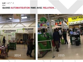 QUAND AUTOMATISATION RIME AVEC RELATION…
2014 2015
 
