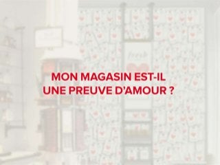 LES QUESTIONS QUE NOUS DEVONS NOUS POSER ENSEMBLE…
Mon ambition omni canal se
lit-elle en magasin ?
Mon concept encourage-t-il
la relation souhaitée avec
mes clients ?
L’interaction client/produit
est-elle supérieure à ce que
propose le web ?
Comment développer
l’échange et le partage autour
de mes produits ?
Mon magasin est-il aussi
efficace qu’Amazon ?
Mon magasin exploite-t-il
pleinement le potentiel du digital
?
 
