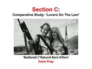 Section C:
Comparative Study: ‘Lovers On The Lam’
‘Badlands’/’Natural Born Killers’
Exam Prep
 