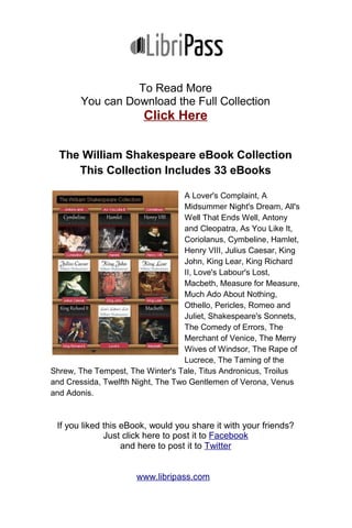 Love's Labour's Lost
BOYET.
What, then, do you see?
ROSALINE.
Ay, our way to be gone.
BOYET.
You are too hard for me.
[Exeunt.]
 