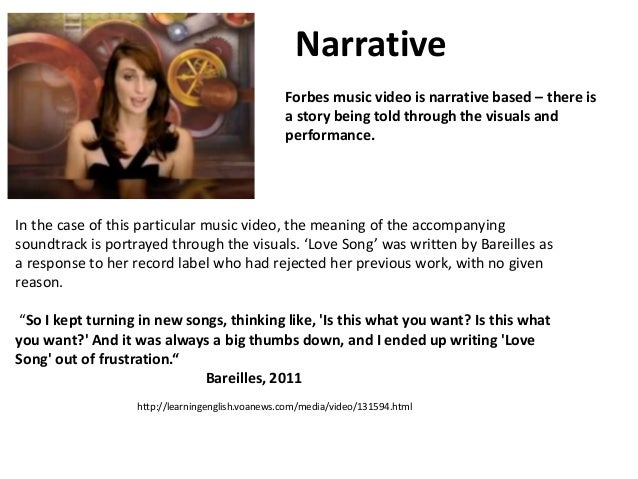 How Is Meaning Created In Sara Bareilles Love Song