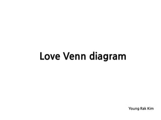 Love Venn diagram




                    Young Rak Kim
 