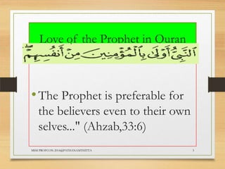 Love the prophet | PPTX