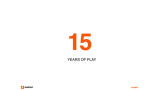 YEARS OF PLAY
15
@matmi
 