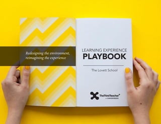 Redesigning the environment,
reimagining the experience

LEARNING EXPERIENCE

PLAYBOOK
The Lovett School

 