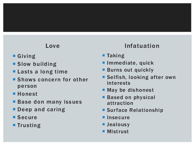 Love Vs Infatuation meaning, pronunciation, translations and examples. love...