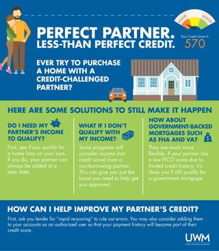 Love your partner hate their credit