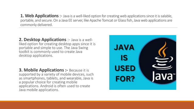 What is JAVA ? What is Java Programming used for ? | PPT