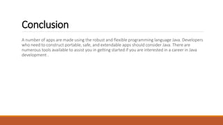 What is JAVA ? What is Java Programming used for ? | PPTX | Programming ...