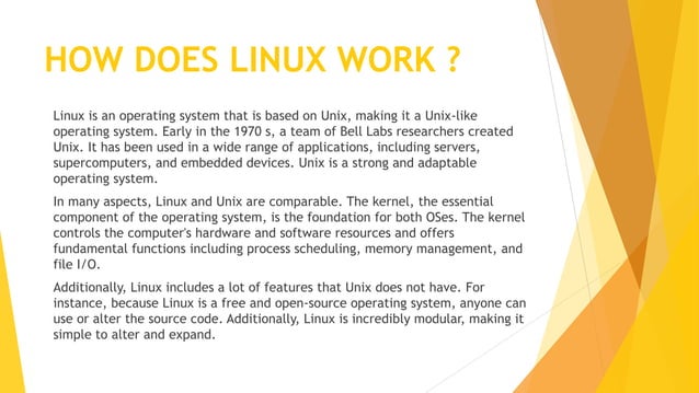 Linux operating system | PPT