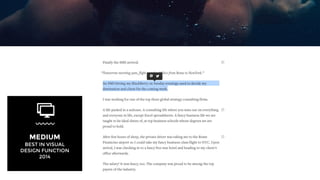 85% 
EXPECTED FREE SHIPPING AND 
RETURNS WHEN SHOPPING 
ONLINE THESE DAYS 
HARRIS INTERACTIVE/WEBBY POLL ‘14 
 