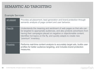 SEMANTIC AD TARGETING

     Example Services
      ad pepper                  Provides ad placement, lead generation and b...