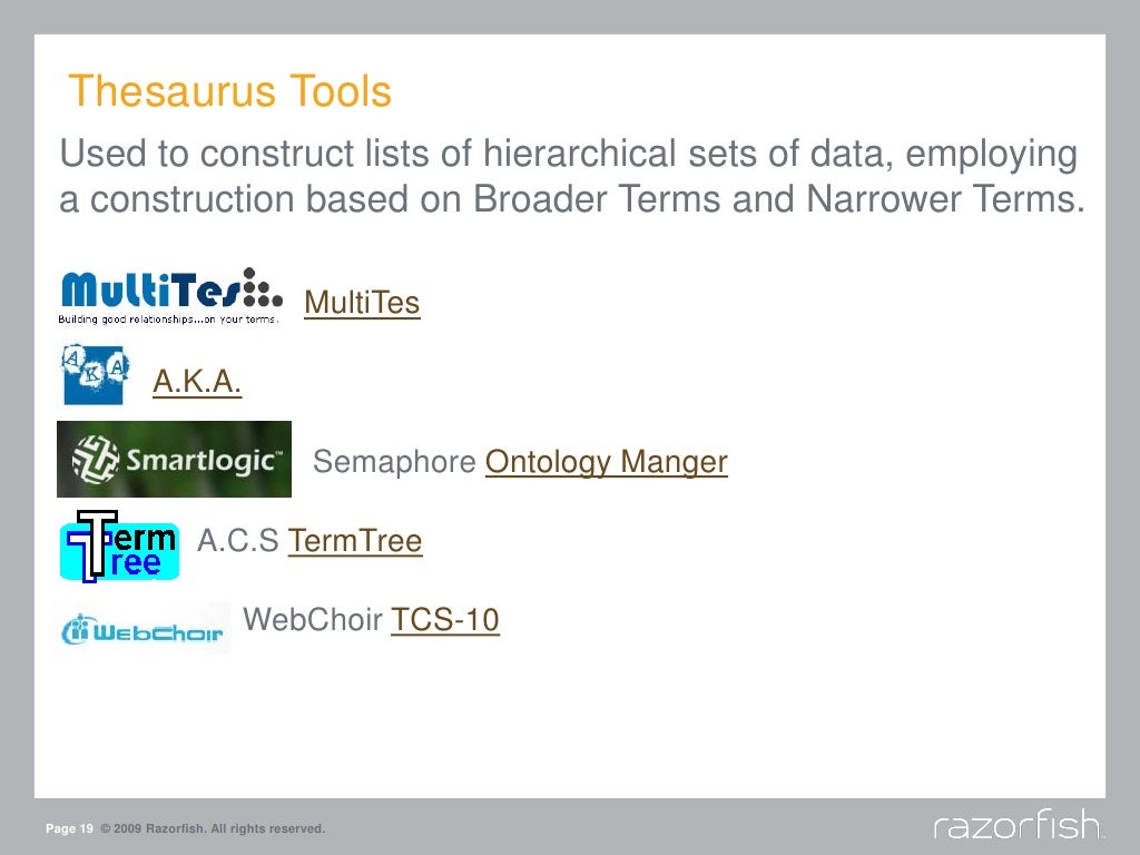 what is a thesaurus used for