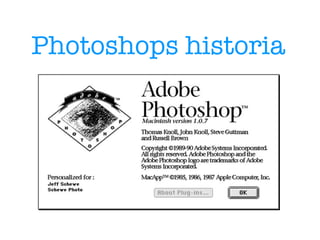Photoshops historia 