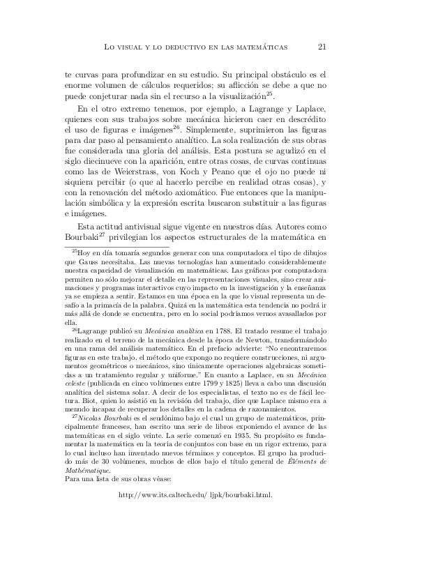 Lo visual y lo deductivo en las matemu00 aticas Carlos 