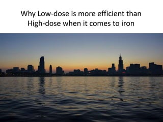 Why Low-dose is more efficient than
High-dose when it comes to iron
 