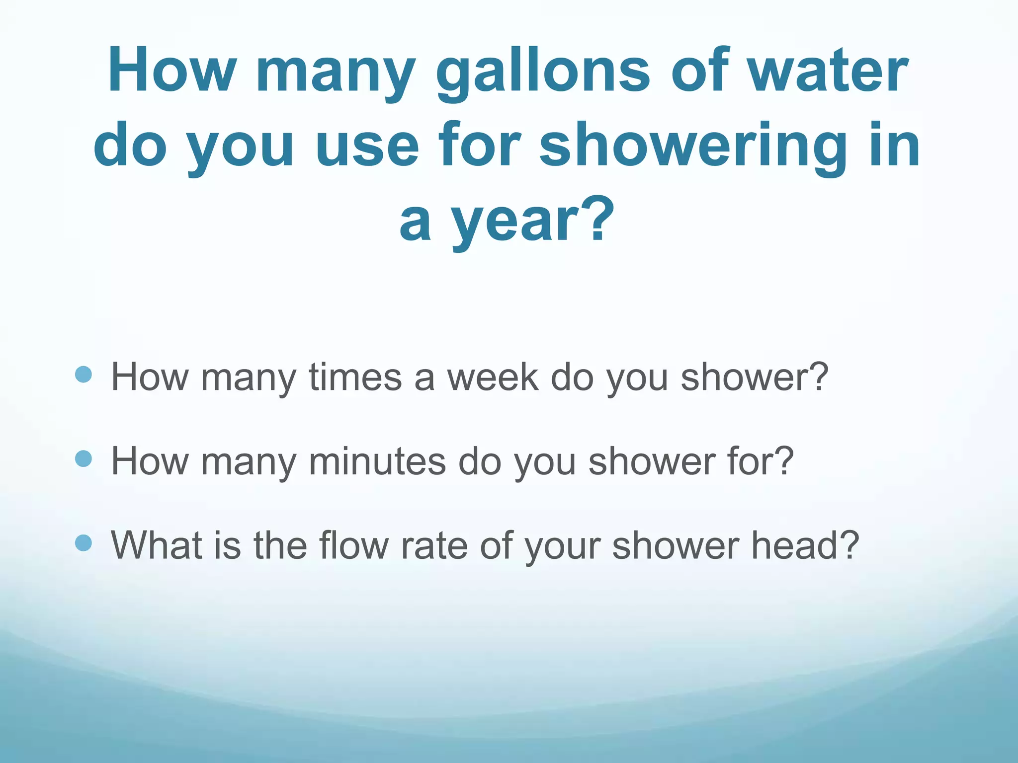 Low flow shower heads presentation complete | PPTX