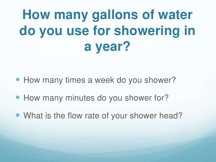 Low flow shower heads presentation complete