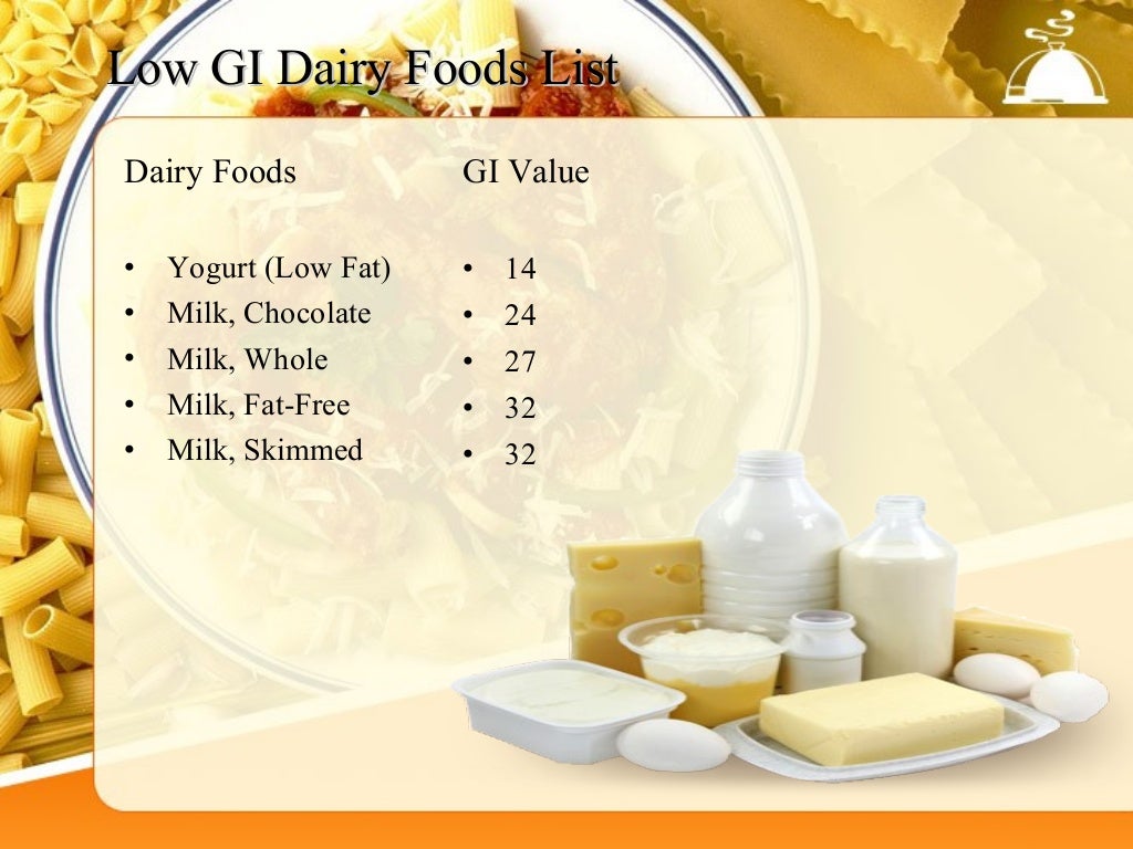 Low Glycemic Index Food Chart For Good Health